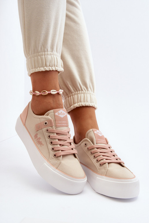 materiaal Vrijetijdsschoenen Lee Cooper LCIN-24-31-2196 beige