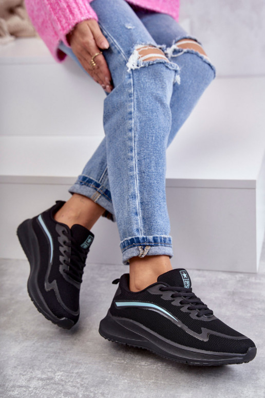 Feminin Modische Sportschuhe schZuarze Farbe Ida