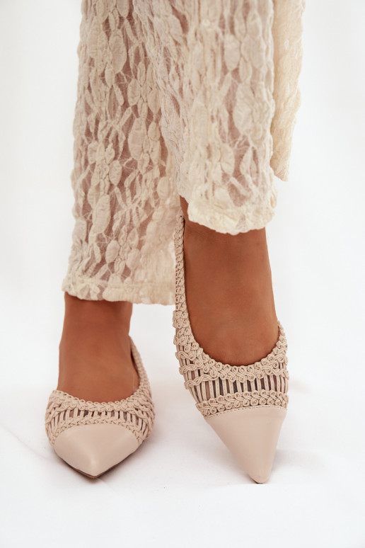 Sandales pour femmes Avec tresse Klocke couleur ivoire Nivorra