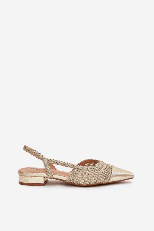 Sandales pour femmes Avec tresse Klocke couleur dorée Nivorra