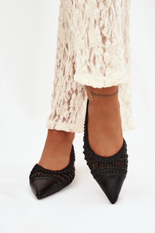 Sandales pour femmes Avec tresse Klocke couleur noire Nivorra