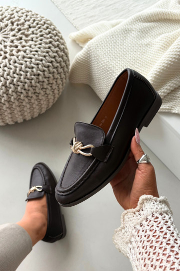 Mocassins pour femmes avec détails élégants, couleur chocolat Rosynne 2