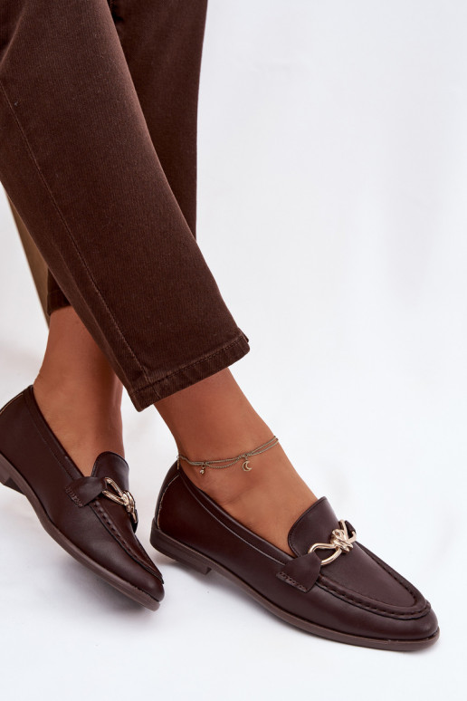 Mocassins Féminin Avec des décorations Detalem CzekoladoÀe Rosynne