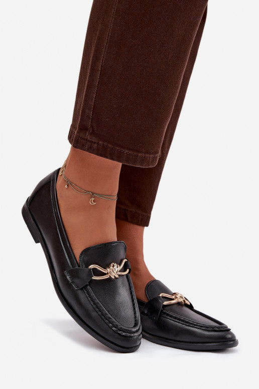 Mocassins Féminin Avec des décorations Detalem couleur noire Rosynne