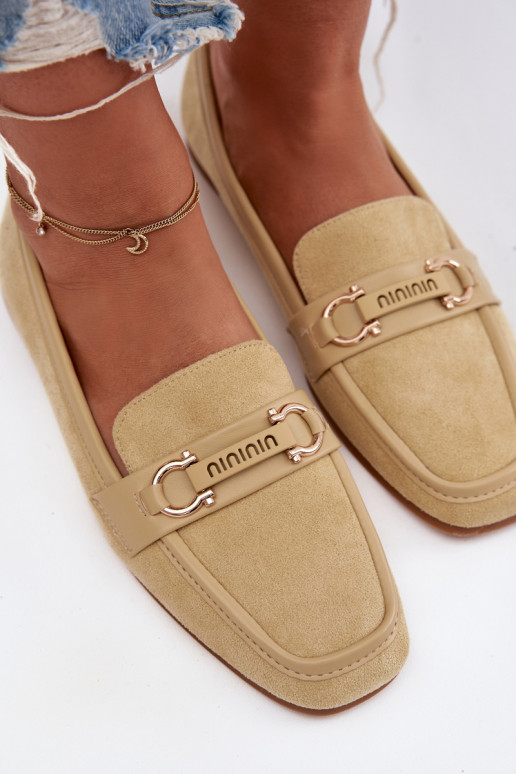 Mocassins Mocassins Féminin Avec des décorations Élément couleur jaune Evelora