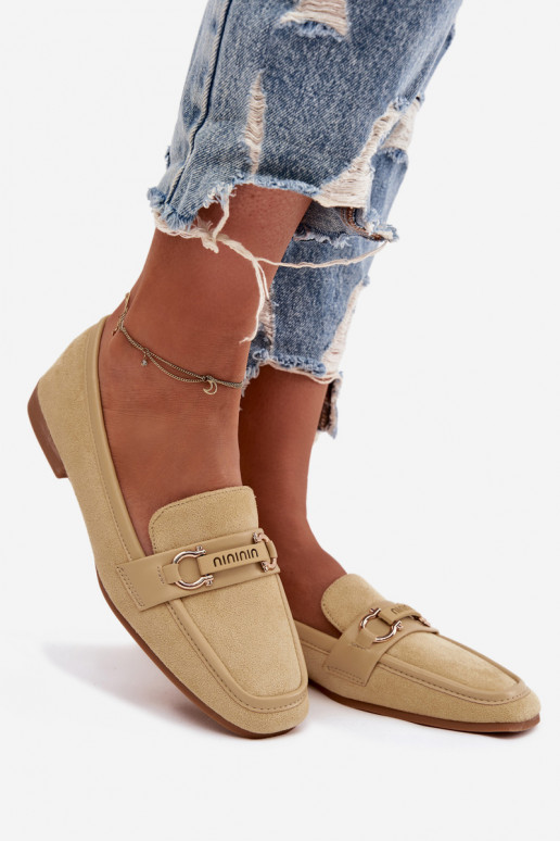 Mocassins Mocassins Féminin Avec des décorations Élément couleur jaune Evelora