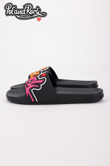 Chaussons Pol'and'Rock Festival X Big Star SS174508 de couleur noire