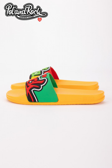 Chaussons Pol'and'Rock Festival X Big Star SS174507 de couleur jaune