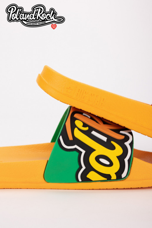 Hausschuhe Pol'and'Rock Festival X Big Star SS174507 gelbe Farbe