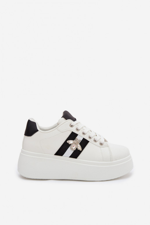 Sneakers Stilvollllschuhe Feminin mit einer PlattformPrzypinką Zueiße Farbe Palvessa