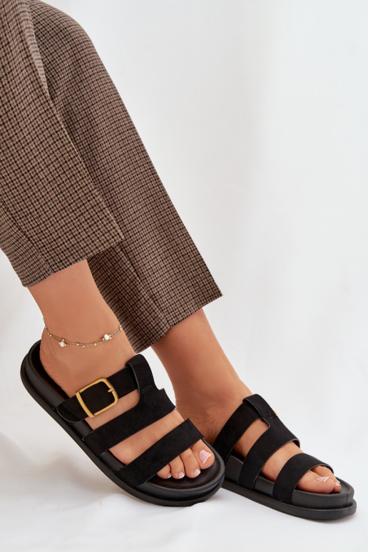 Damespantoffels Met Strepen I Złotą met gespen zInart Ulirissa