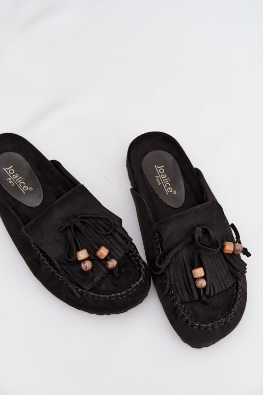 Damespantoffels Mule met kInastjes I koraal kleurenikami zInart Belissa