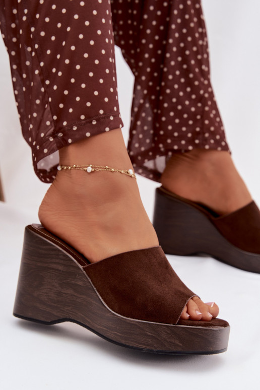 Pantoufles pour femmes Sur un coin CzekoladoÀe Ravelia