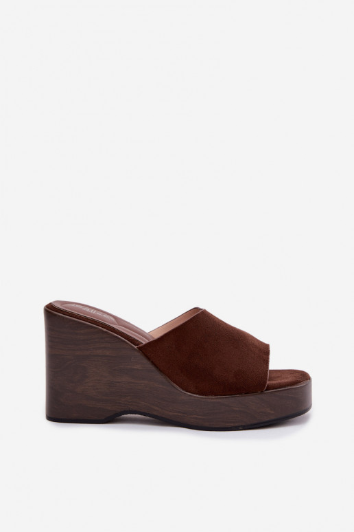 Pantoufles pour femmes Sur un coin CzekoladoÀe Ravelia