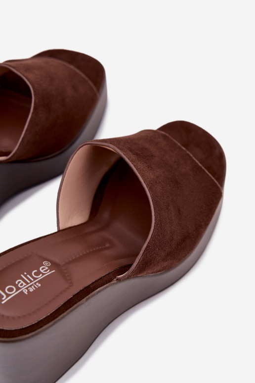 Pantoufles pour femmes Sur un coin CzekoladoÀe Ravelia