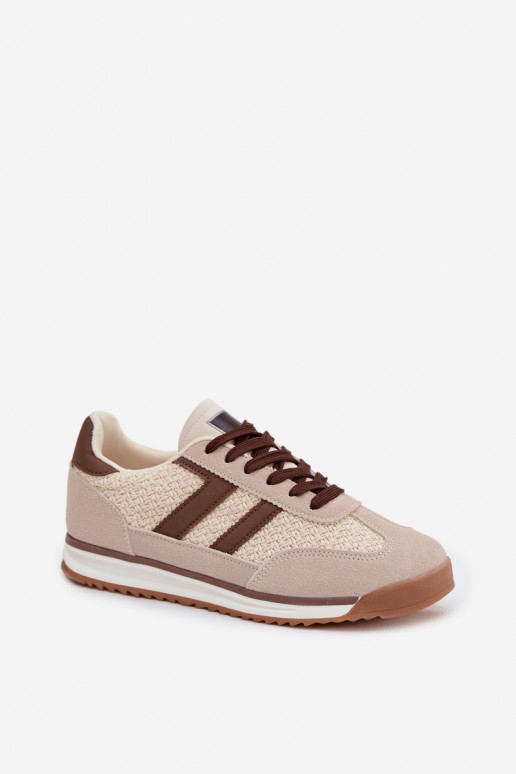Turnschuhe Sneakers Stilvollllschuhe Feminin Beige Soretta