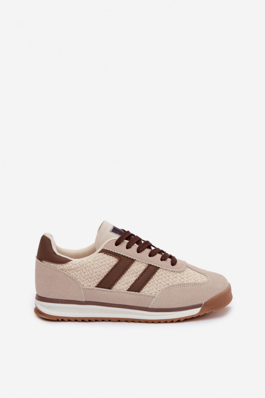 sportschoenen Sneakers model schoenen Dames beige Soretta
