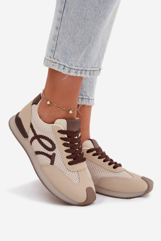 Chaussures modèle baskets baskets Féminin beige-marron Tarlisse