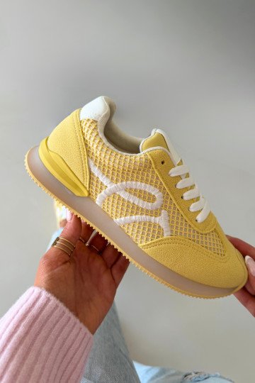 Sneakers model schoenen sportschoenen Dames geel Tarlisse