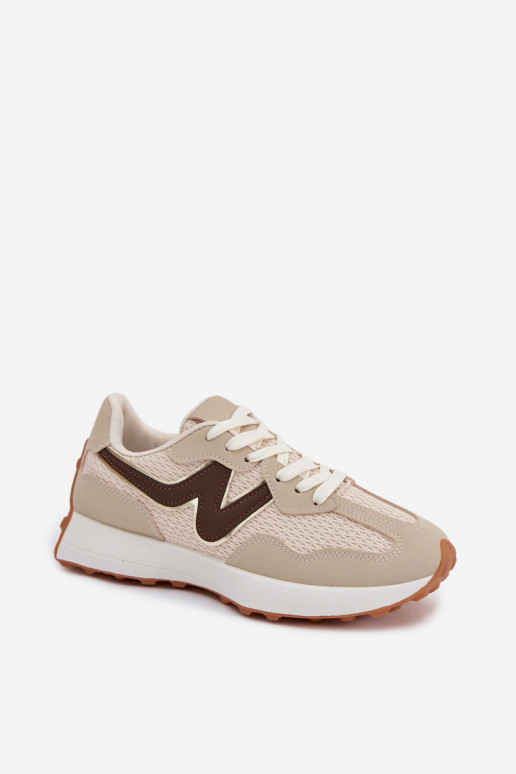 sportschoenen Dames met platform beige Janelora