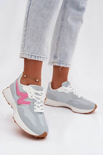 baskets Féminin avec une plateforme couleur bleue Janelora 2