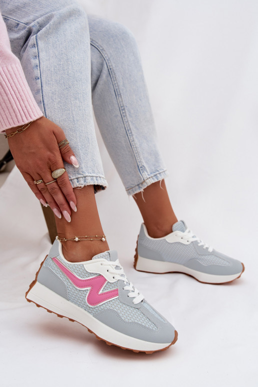 sportschoenen Dames met platform blauIn Janelora