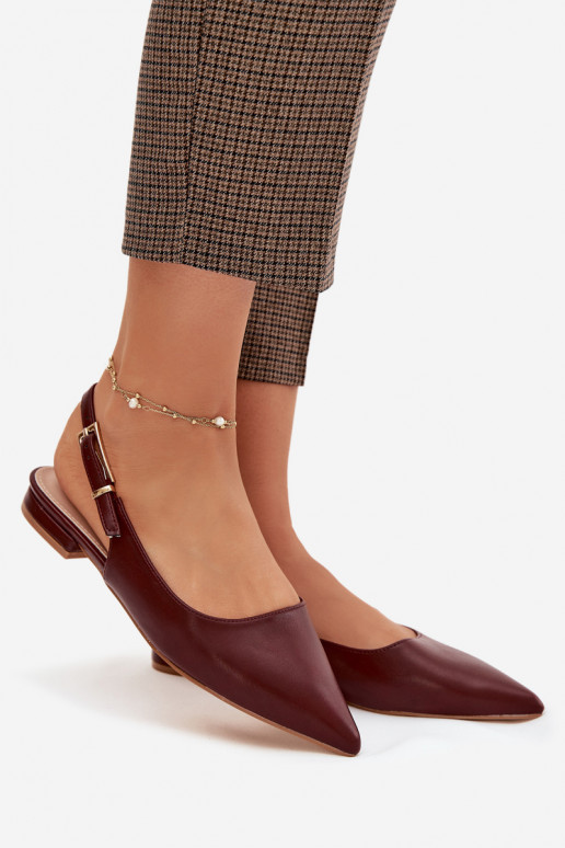 Ballerines avec boucles dorées Bourgogne Iverelle