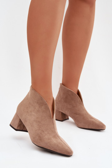 Bottines pour femmes Darlisse couleur sable avec broderie 2