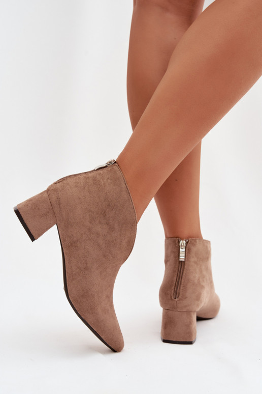 Bottes pour femmes Klocke Avec couture beige Darlisse