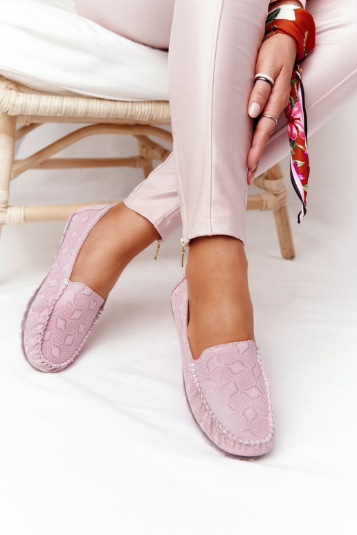 Peau Mocassins RIO FLORE Eco-Friendly couleur rose
