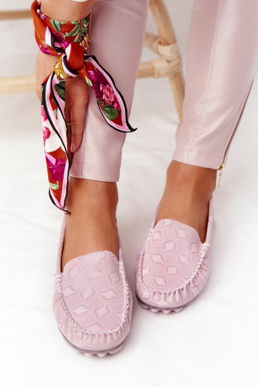 Leer Mocassins RIO FLORE Eco-Friendly roze