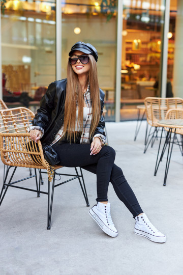 Hoge platformsneakers Big Star II274014 Initte kleur 2