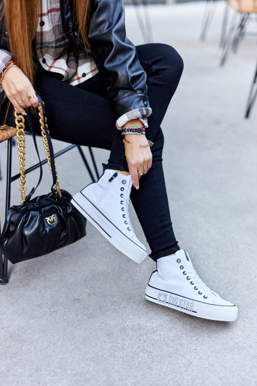 Hoge platformsneakers Big Star II274014 Initte kleur