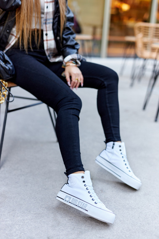 Hoge platformsneakers Big Star II274014 Initte kleur