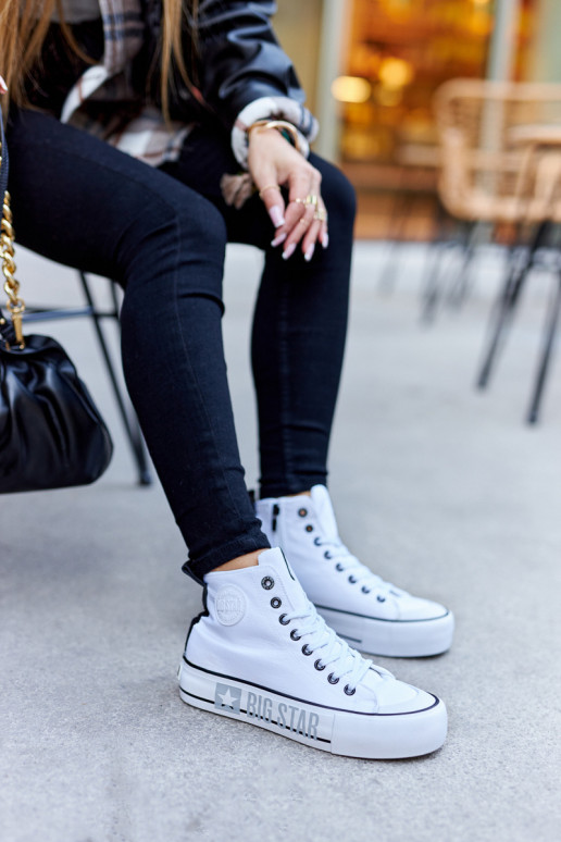 Hoge platformsneakers Big Star II274014 Initte kleur
