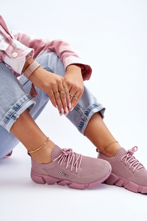 Dames Eenvoudig Sneakers model schoenen Memory Foam System Big Star JJ274266 roze