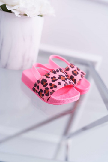 Kinderen Rubber Slippers met glans roze Rimia 2