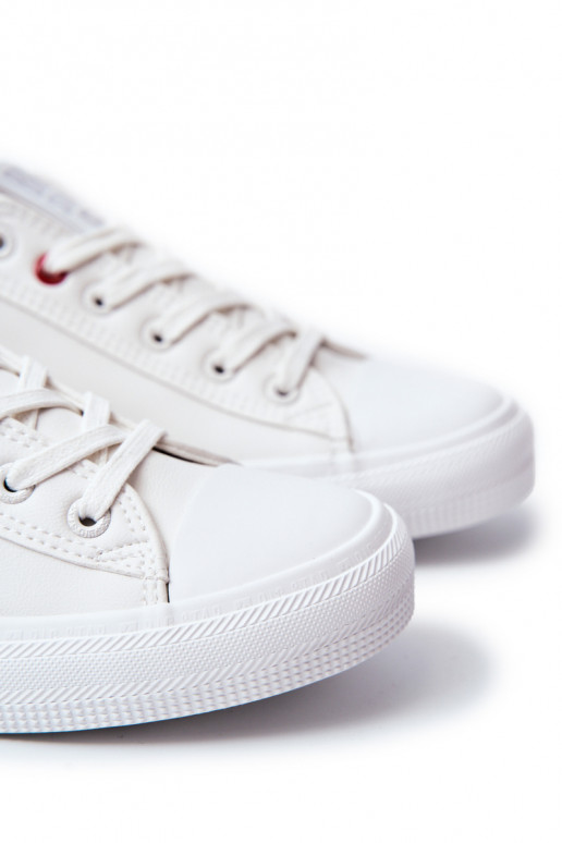 Baskets en cuir pour hommes BIG STAR JJ174006 couleur blanche