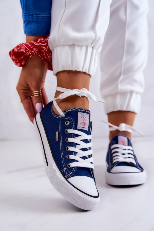 Feminin Klassisches Stilvollll lässige Schuhe Cross Jeans JJ2R4012C Dunkelblau