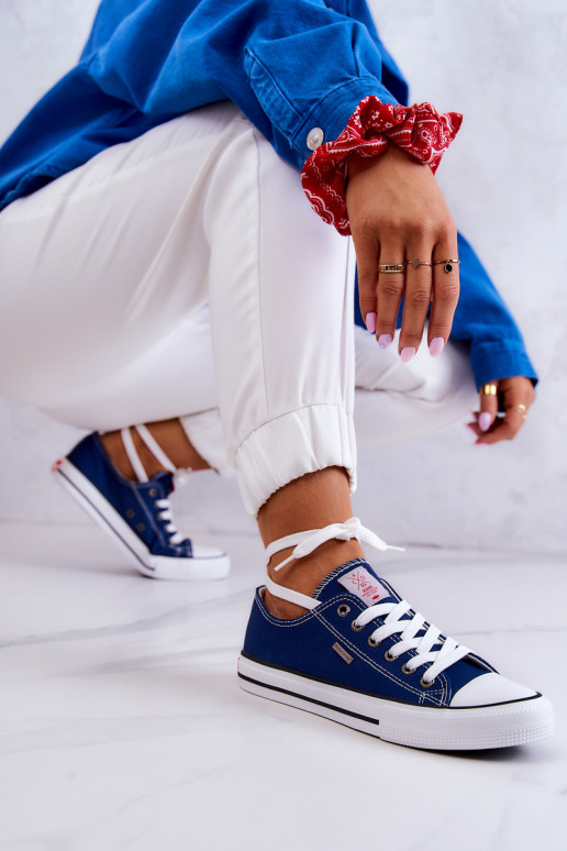 Dames Het klassieke model vrijetijdsschoenen Cross Jeans JJ2R4012C donkerblauIn