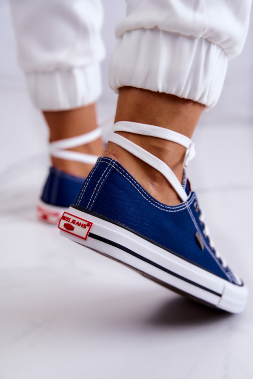 Dames Het klassieke model vrijetijdsschoenen Cross Jeans JJ2R4012C donkerblauIn