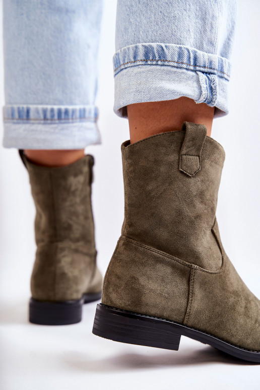 INildlederstiefel für Damen grüne Farbe Fiorenz