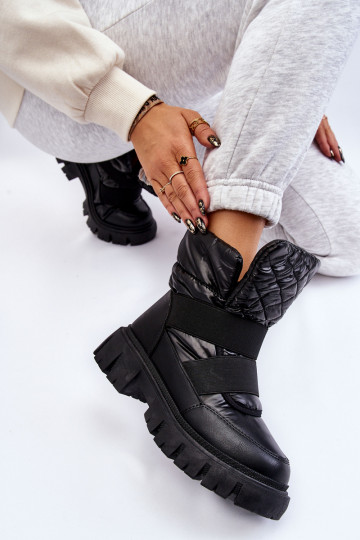 Feritos Damenstiefeletten mit Fütterung in Schwarz 2