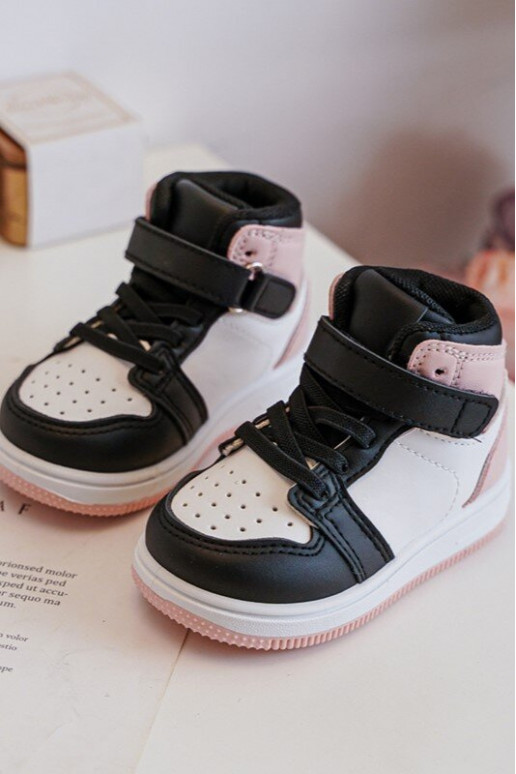 Groß Sportschuhe für Kinder INeiß-pinke Farbe Teredite