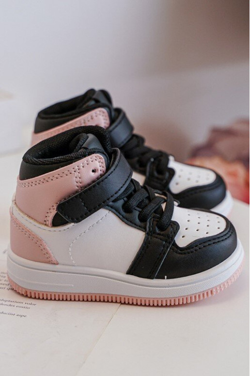 Groß Sportschuhe für Kinder INeiß-pinke Farbe Teredite