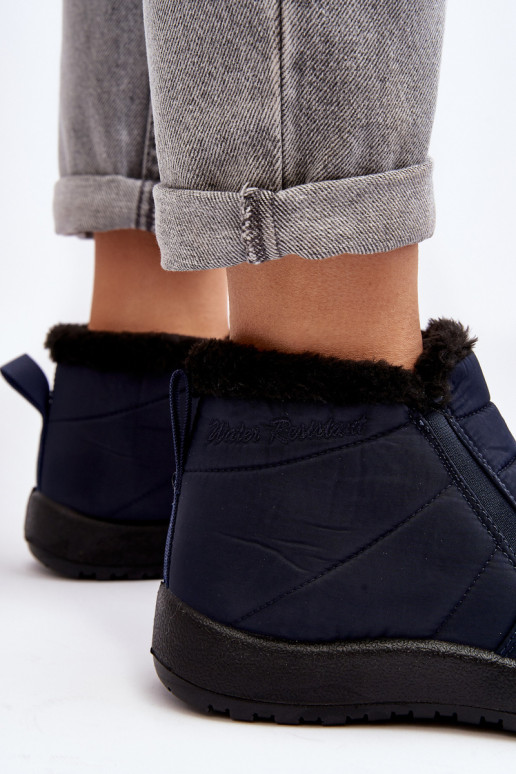 réchauffer Bas femme Bottes de neige bleu foncé Enmore