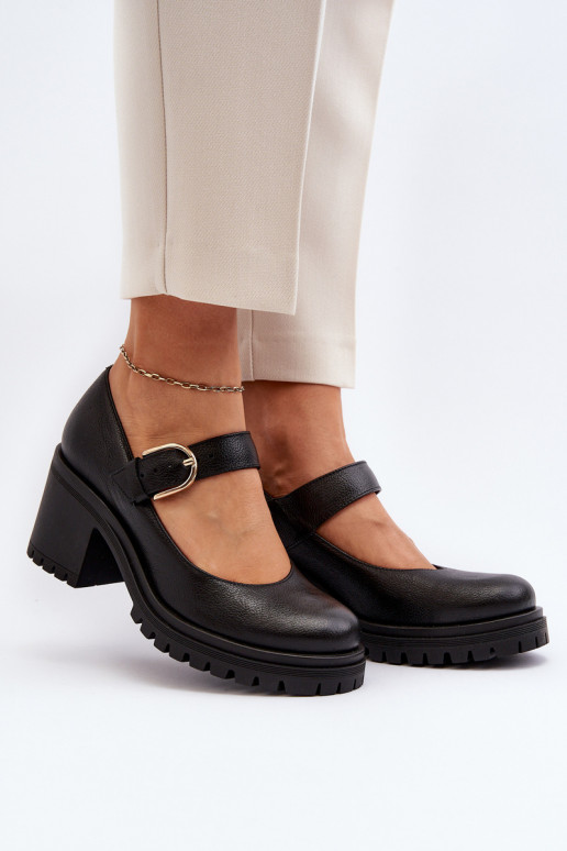 Zazoo 20166 Peau Chaussures couleur noire