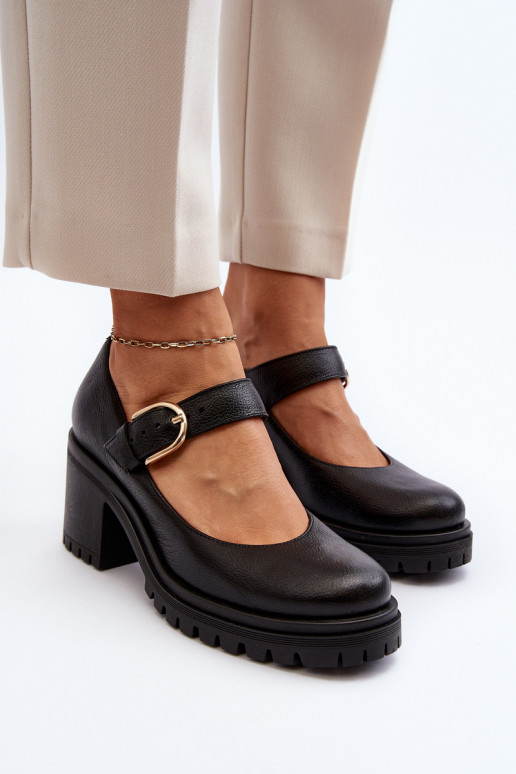 Zazoo 20166 Peau Chaussures couleur noire