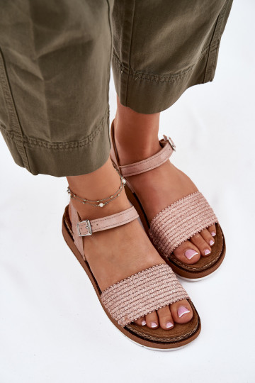 Sandales pour femmes Avec tresse À Après Inblu GS000050 couleur rose