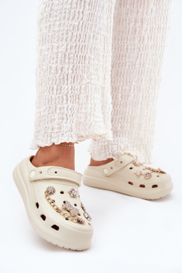 Pantoufles légères Pantoufles pour femmesPrzypinkami beige Linaviela 2